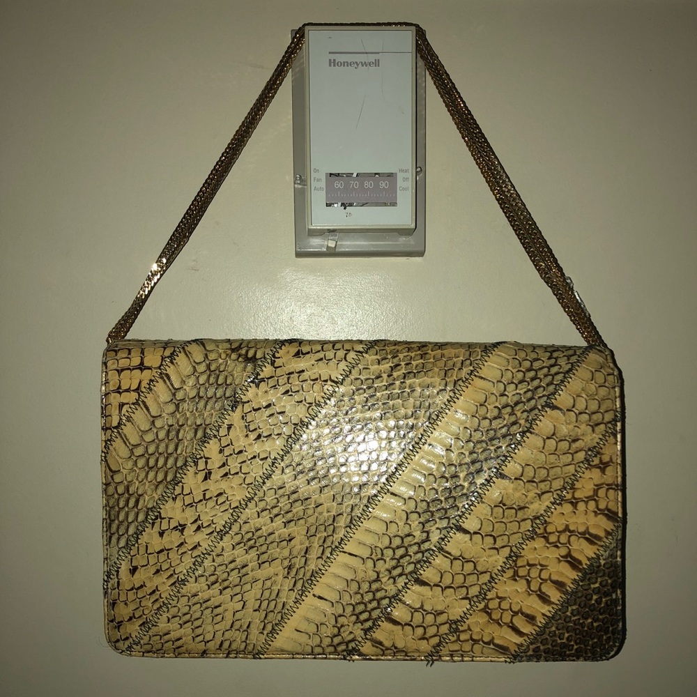 Morris Moskowitz genuine Reptile skin shoulder bag
